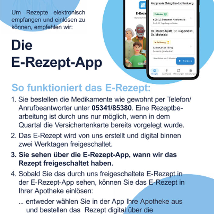 Download Informationen zur E-Rezept-App